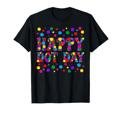 Lustiger Happy Dot Day Polka Dot Art Studenten Kinder Mädchen Jungen T-Shirt von Mab Polka Dot Lovers Happy Dot Day Girls Kids Boys