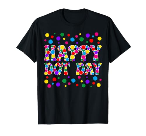 Lustiger Happy Dot Day Polka Dot Art Studenten Kinder Mädchen Jungen T-Shirt von Mab Polka Dot Lovers Happy Dot Day Girls Kids Boys