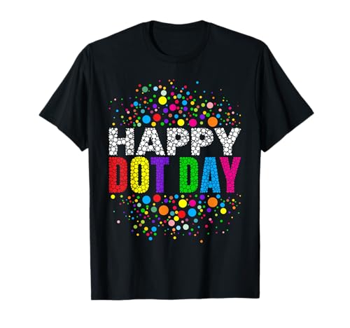 Lustiger Happy Dot Day Polka Dot Art Studenten Kinder Mädchen Jungen T-Shirt von Mab Polka Dot Lovers Happy Dot Day Girls Kids Boys