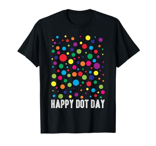 Retro Happy Dot Day Polka Dot Art Student Kinder Mädchen Jungen T-Shirt von Mab Polka Dot Lovers Happy Dot Day Girls Kids Boys