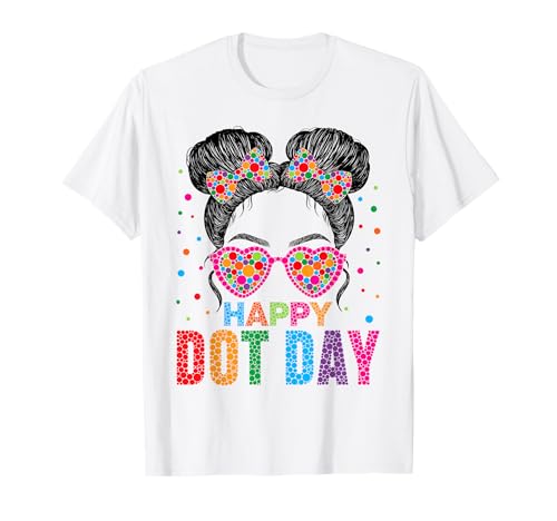 Unordentliches Duthaar Mädchen, gepunktet, Kunststudenten, Dot Day, Mädchen T-Shirt von Mab Polka Dot Lovers Happy Dot Day Girls Kids Tee