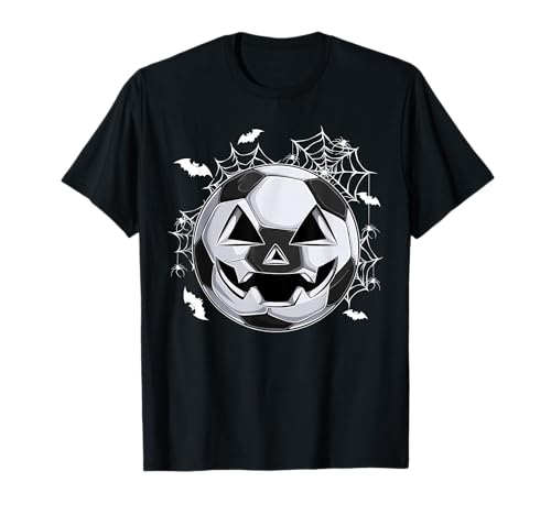 Fußball-Jack-O-Laterne, Kürbisgesicht, Halloween-Kostüm für Jungen T-Shirt Fußball-Jack-O-Laterne, Kürbisgesicht, Halloween-Kostüm für Jungen T-Shirt von Mab Soccer Lovers Happy Halloween Costume Day Tee
