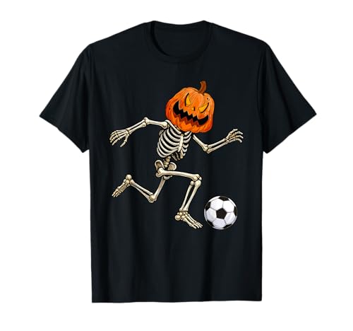 Fußballspieler-Skelett mit Mond, Halloween-Kostüm für Jungen und Herren T-Shirt Fußballspieler-Skelett mit Mond, Halloween-Kostüm für Jungen und Herren T-Shirt von Mab Soccer Lovers Happy Halloween Costume Day Tee