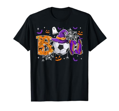 Niedlicher Boo Fußballspieler Happy Halloween Kostüm Tag Jungen Herren T-Shirt Niedlicher Boo Fußballspieler Happy Halloween Kostüm Tag Jungen Herren T-Shirt von Mab Soccer Lovers Happy Halloween Costume Day Tee