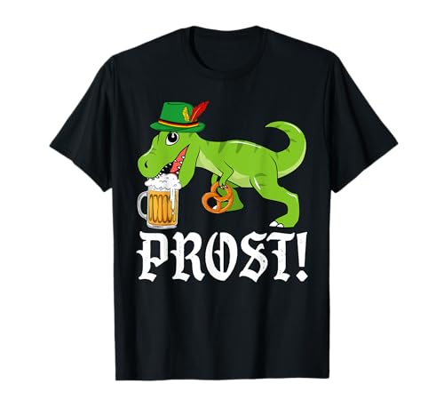 Prost Oktoberfest T Rex Trinkbier Deutschland Flagge Herren Jungen T-Shirt Prost Oktoberfest T Rex Trinkbier Deutschland Flagge Herren Jungen T-Shirt von Mab T Rex Dinosaur Germany Festival Oktoberfest