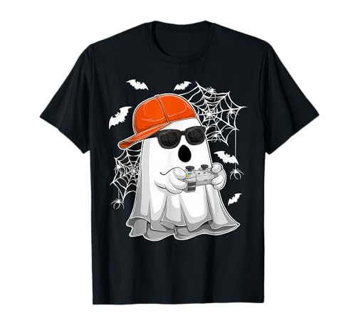 Ghost Playing Videospiel Gamers Happy Halloween Jungs Kinder T-Shirt Ghost Playing Videospiel Gamers Happy Halloween Jungs Kinder T-Shirt von Mab Video Gamer Ghost Lovers Halloween Costume Day