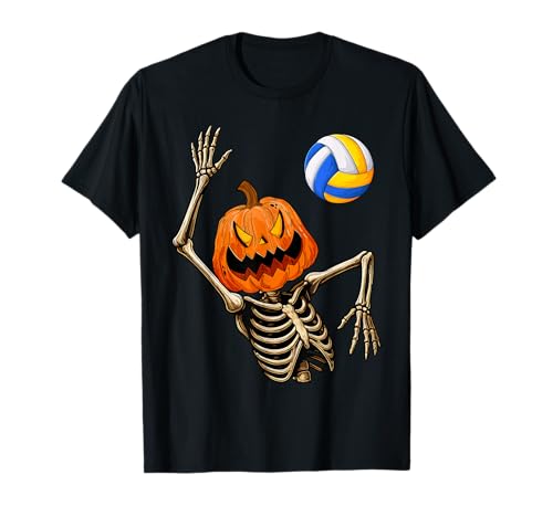 Volleyballspieler Skelett mit Mond Halloween Kostüm Jungen T-Shirt Volleyballspieler Skelett mit Mond Halloween Kostüm Jungen T-Shirt von Mab Volleyball Lovers Happy Halloween Costume Day