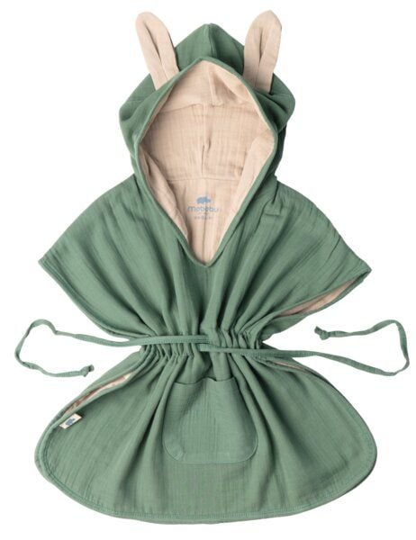 Mababu Musselin Badeponcho aus 100% Bio-Baumwolle, OEKO-TEX® STANDARD 100 & GOTS zertifiziert, für Kinder (1-3 Jahre, 4-7 Jahre) von Mababu