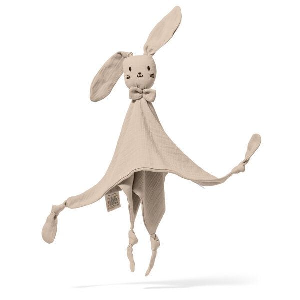 Mababu Musselin Schmusetuch Hase - Geschenke zur Geburt - 100% GOTS Bio Baumwolle - Schnuffeltücher & Trösterchen von Mababu