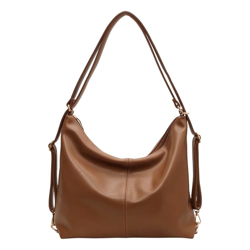 Mabecal Großraumtasche Tasche Retro Pendler Umhängetasche Student Klassenzimmer Mehrzweck-Umhängetasche (Hellbraun) von Mabecol