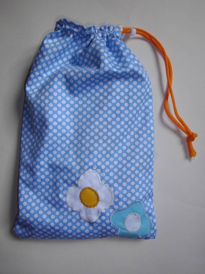 Beutel Reversible Blumen Und Erbsen Beutel Reversible Blumen Und Erbsen von MaboiteaBidouilles