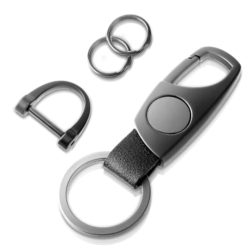 Mabor Schlüsselanhänger Auto Mit Schraubendreher Edelstahl Schlüsselanhänger mit D Ring und 2 Schlüsselring Keychain Motorrad Führerschein Geschenk von Mabor