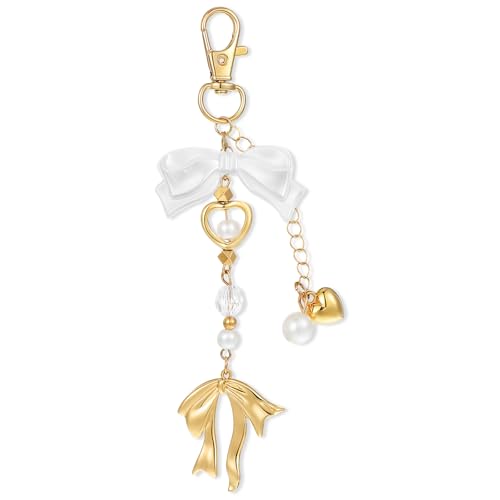 Mabor Schmetterling Bag Charm Schlüsselanhänger Gold Damen Romantisch Schlüsselanhänger Y2K Keychain Damen für Schwestern Geliebte Ehefrauen und Lehrerinnen Aufmerksames Geschenk von Mabor