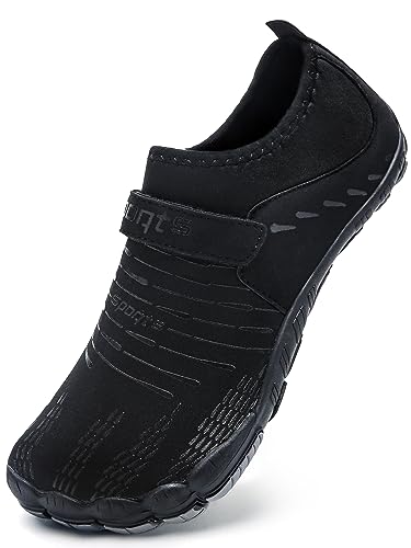 Mabove Herren Damen Barfussschuhe Badeschuhe Strandschuhe Schwimmschuhe Wasserschuhe Aquaschuhe für Wassersport Outdoor Fitnessschuhe Trekking(Schwarz 1919,37 EU) von Mabove