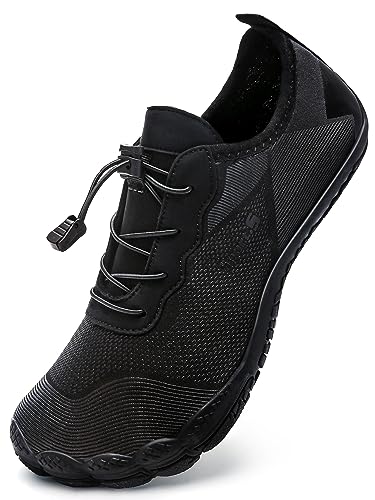 Mabove Herren Damen Barfussschuhe Badeschuhe Strandschuhe Schwimmschuhe Wasserschuhe Aquaschuhe für Wassersport Outdoor Fitnessschuhe Trekking(Schwarz 1924,45 EU) von Mabove