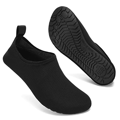 Mabove Badeschuhe Wasserschuhe Schwimmschuhe Herren Damen Strandschuhe Aquaschuhe Barfussschuhe Neopren Surfschuhe(Schwarz XBL,34/35 EU) von Mabove