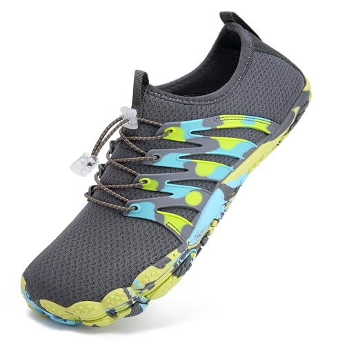 Mabove Damen Barfussschuhe Strandschuhe Badeschuhe Barfuß Schuhe Schwimmschuhe Wasserschuhe Aquaschuhe Surfschuhe für Wassersport Outdoor(Camouflage Grau,42 EU) von Mabove