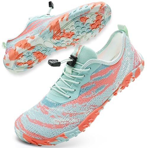 Mabove Strandschuhe Wasserschuhe Damen Schnell Trocknen Surfschuhe Schwimmschuhe Aquaschuhe Badeschuhe Barfussschuhe(Verkleidung Mondgrün,37 EU) von Mabove