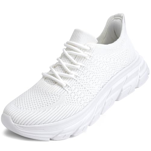 Sneakers Damen Walkingschuhe Orthopädische Schuhe Bequem Turnschuhe Sportschuhe mit Memory Foam(Weiß,37 EU) von Mabove