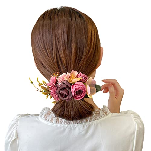 Blumen-Haarkämme für Frauen, Hochzeits-Haarkamm, Kopfschmuck, Hochzeitshaar, Braut-Haarkamm, Seitenkamm, florale Haarkämme, Hochzeitshaarkamm von Mabta