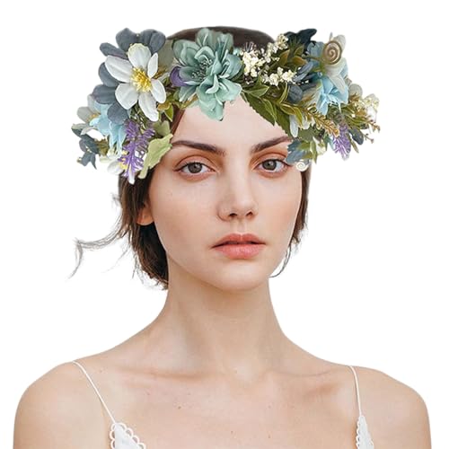 Bunte Blumen-Haarbänder für Damen, Braut, Blumenkranz, geeignet für verschiedene Anlässe von Mabta