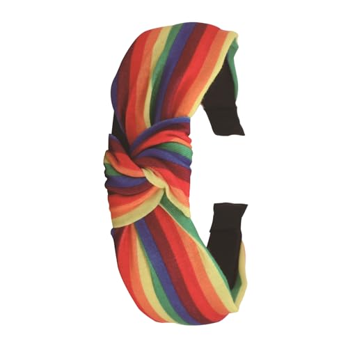 Buntes Haar-Accessoire, Stirnband, modisches Haarband, LGBTQ, Regenbogen-Kopfschmuck für Feiern, den täglichen Gebrauch von Mabta