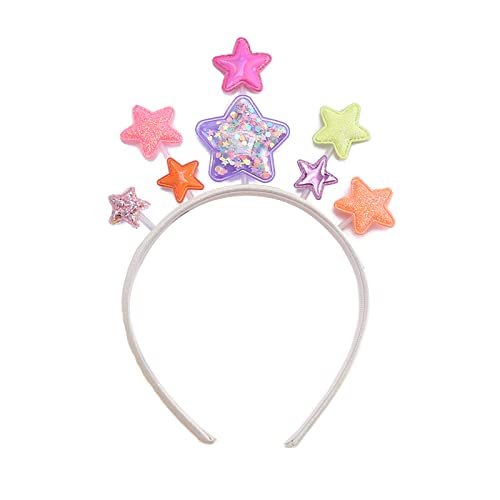 Glitzer-Puder-Stern-Stirnband, schöne Haarreife, Frühlingsaufführungen, Kopfschmuck, Weihnachtsgeschenke für Paare, Kinder, Stern-Stirnbänder für Frauen, Stern-Stirnbänder für Frauen, von Mabta