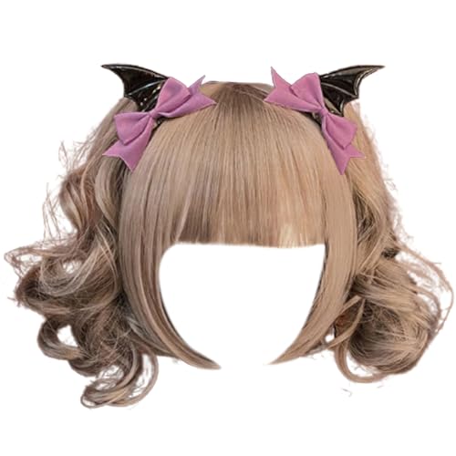 Gothic Dunkle Haarspange Mädchen Haarspangen Schwarz Frisuren Teufelsflügel Haarspange Gothic Fledermausflügel Vielseitige Haarspangen Gothic Haarspangen für Frauen von Mabta