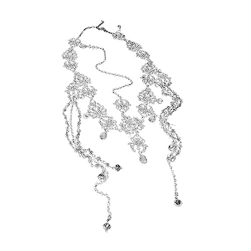 Mabta Atemberaubende Haarkette, mehrlagiges Stirnband mit Perlen, Quasten für Frauen, Foto-Requisiten, Uygur-Prinzessinnen-Kopfschmuck, Barockschmuck von Mabta