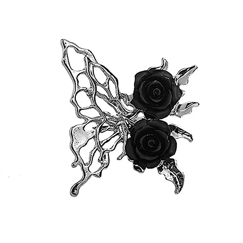 Mabta Vintage Punk Rose für Damen und Mädchen, übertriebene, verstellbare Ringe, Metall, personalisierbar, ästhetisches Schmuckgeschenk von Mabta