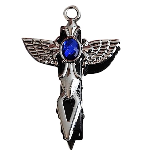 Y2K Haarklammer mit Kreuz-Motiv für Teenager, Mädchen, Gothic-Stil, Haarnadel, Entenschnabel-Clip, Metallic-Haarspangen für Damen, Seitenpony, Engelsflügel, Kreuz, Unisex, Kopfbedeckung, Accessoire, von Mabta