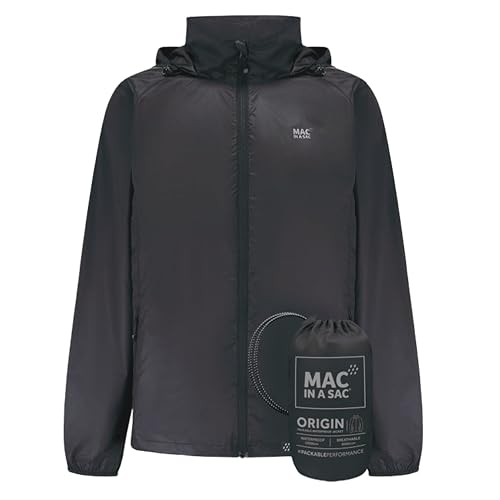 Mac In einem Sac Unisex Herkunft 2 wasserdichter Jacket - Jet Schwarz - XS von Mac in a Sac