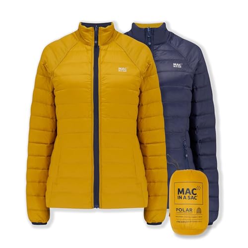 Mac in a Sac Damen Mias-pola-aw19 Fleece, Marineblau/Senf, L von Mac in a Sac