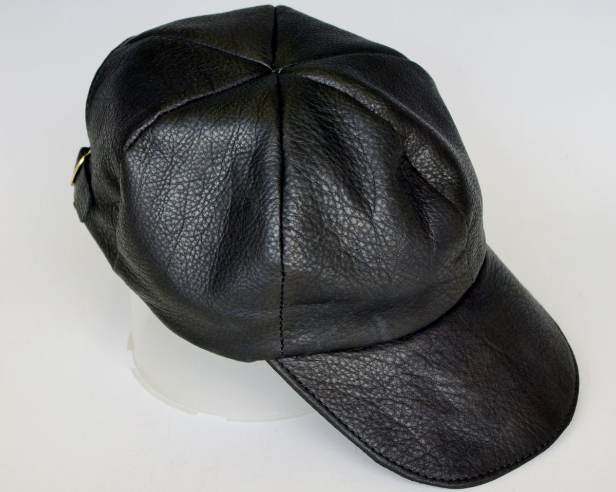 Baseball Cap - Abgebildet in Schwarz von MacClayLeather