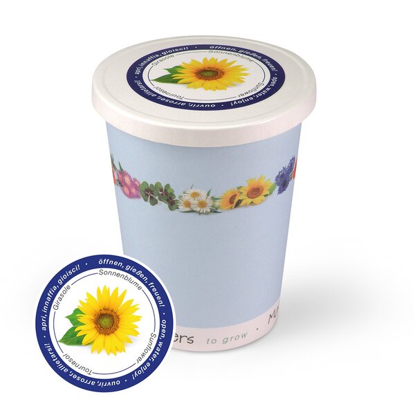 MacFlowers Blumen im Becher TO GROW - Sonnenblume von MacFlowers