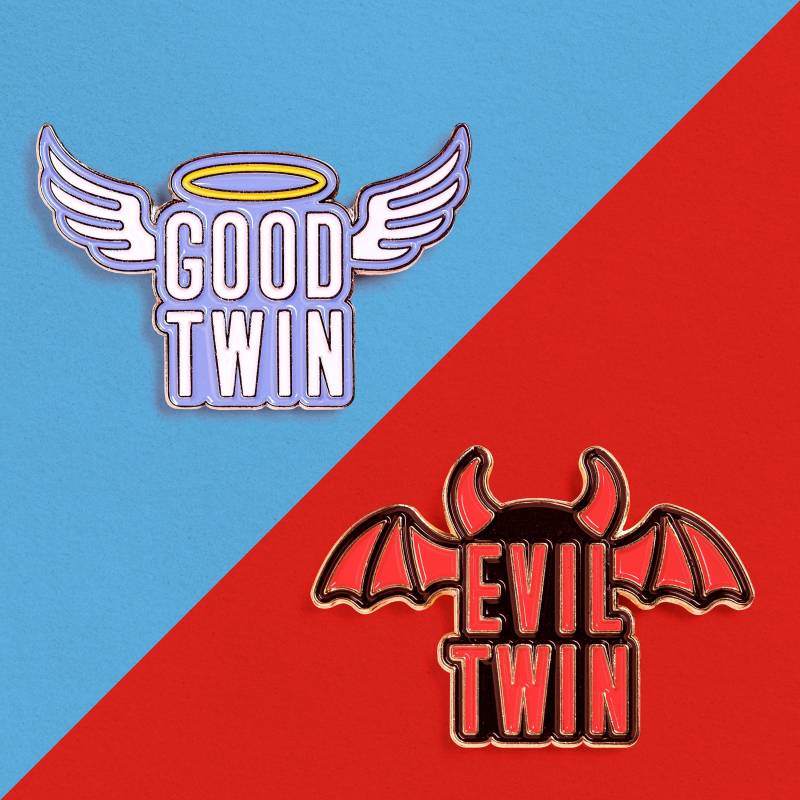 Good & Evil Twins Emaille Pin Set Good & Evil Twins Emaille Pin Set von MacGuffinGoods