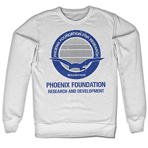 MacGyver Phoenix Foundation Sweatshirt (White) Large von MacGyver