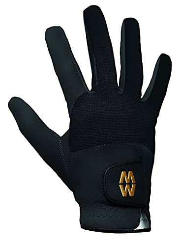 MacWet Herren & Damen 1 Paar Shorts Netz Sporthandschuhe - Schwarz, 8 Unisex von MacWet