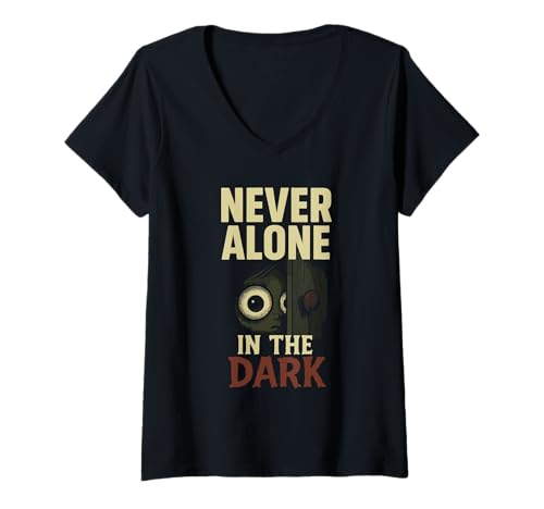 Damen Horrorpuppensammler gruselige Spielzeugliebhaber Spukpuppe T-Shirt mit V-Ausschnitt Damen Horrorpuppensammler gruselige Spielzeugliebhaber Spukpuppe T-Shirt mit V-Ausschnitt von Macabre Doll Club Haunted Toy Collection