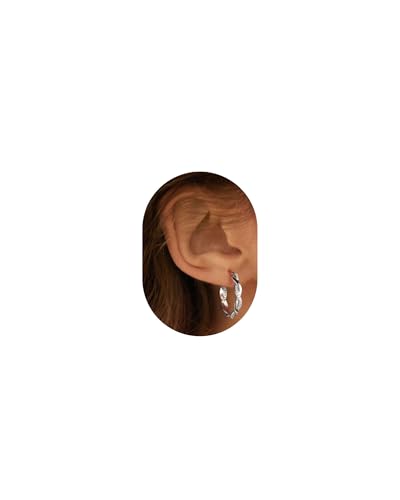 Ohrringe Silber 925 Creolen Für Damen | Gedrehte Zirkonia Creolen, Silber & 14K Vergoldet | Funkelnd, Leicht, Hypoallergen Ohrringe Silber 925 Creolen Für Damen | Gedrehte Zirkonia Creolen, Silber & 14K Vergoldet | Funkelnd, Leicht, Hypoallergen von Macachii