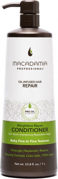 Macadamia Weightless Repair Conditioner 1000 ml von Macadamia