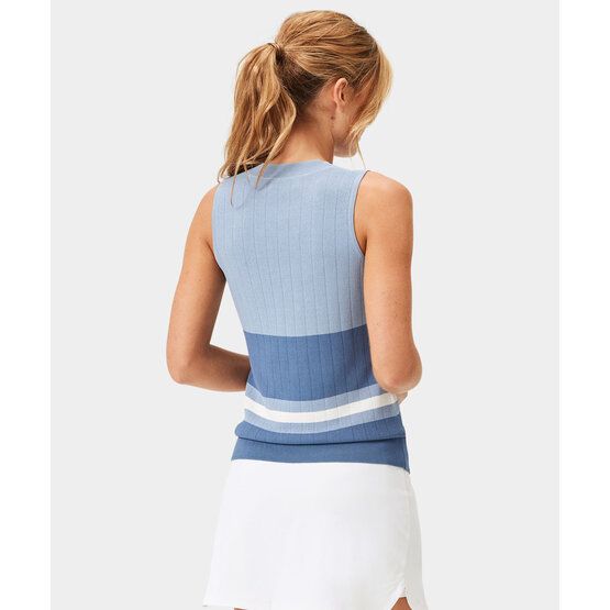 Macade Golf Ana Sleeveless V-Neck Strick Pullunder blau von Macade Golf