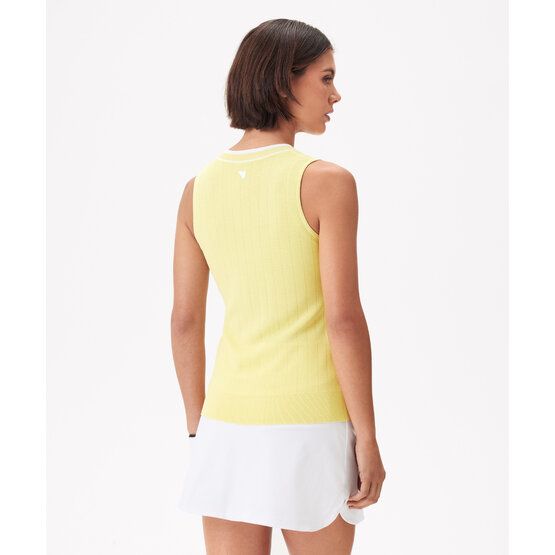 Macade Golf Ana Sleeveless V-Neck Strick Pullunder gelb von Macade Golf