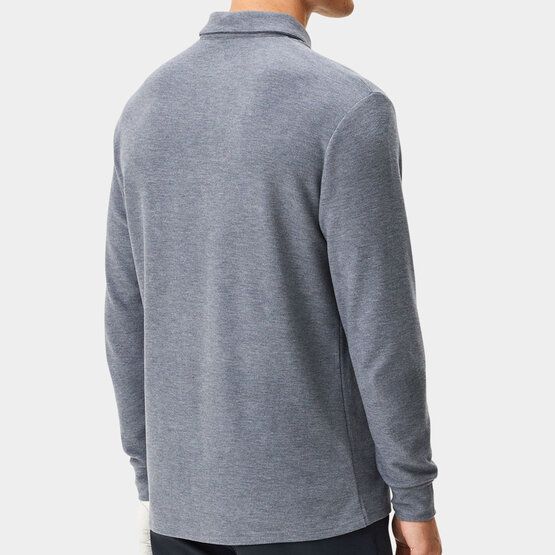 Macade Golf Brushed Shirt Langarm Polo grau von Macade Golf