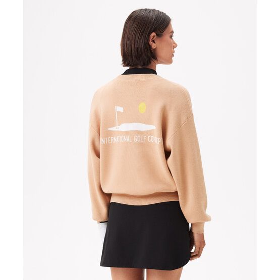 Macade Golf Concept Oversized Sweater Strick Pullover beige von Macade Golf