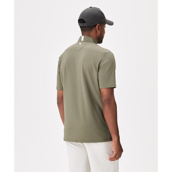 Macade Golf Heath Bomber Shirt Halbarm Polo oliv von Macade Golf