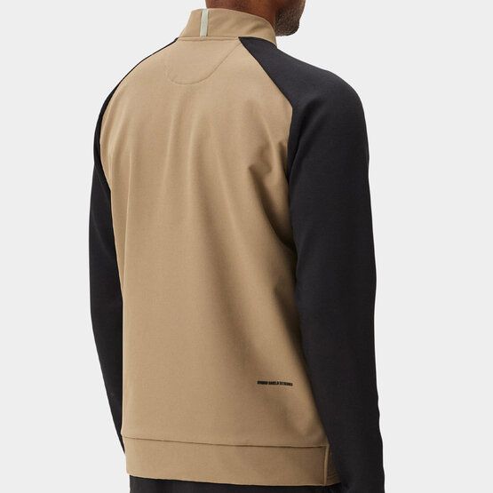 Macade Golf Hybrid Shield TX Quarter Zip Stretch Midlayer sand von Macade Golf