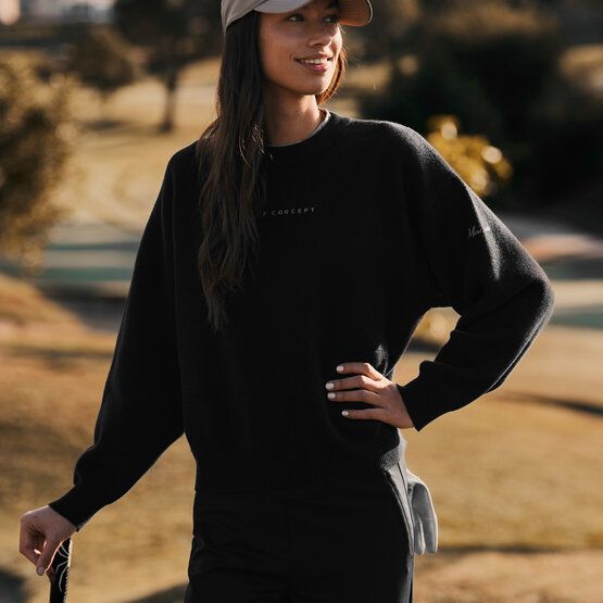 Macade Golf Knit Intarsia Sweater Pullover Strick schwarz von Macade Golf