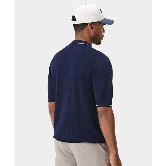 Macade Golf Range Knit Shirt Halbarm Polo navy von Macade Golf