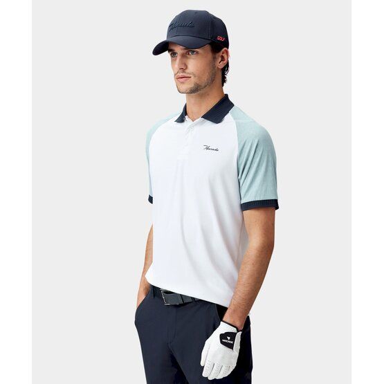 Macade Golf TR Pro Shirt Halbarm Polo weiß von Macade Golf